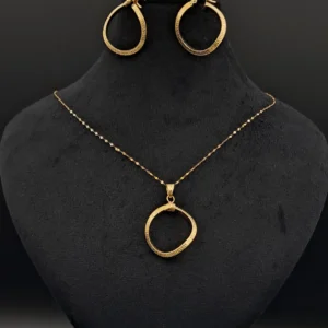 ست گوشواره و توسینه ای مدل ورساچی طرح ایتالیایی