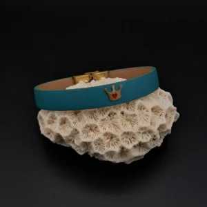 دستبند چرمی سبز